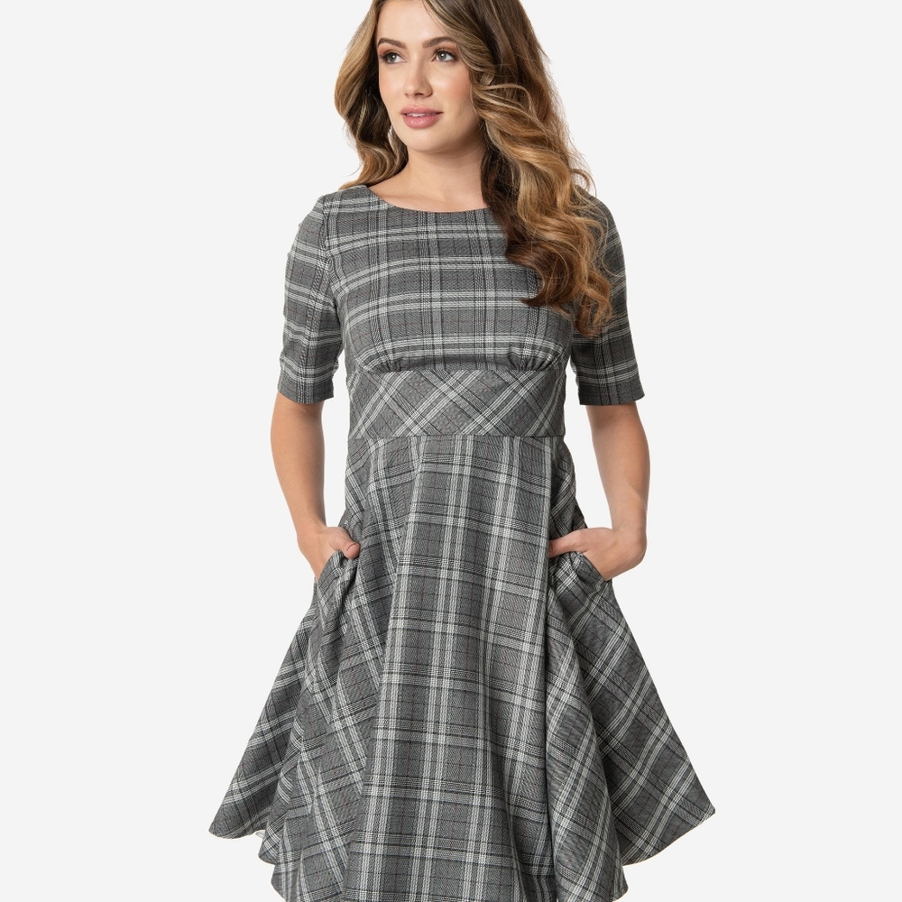 A gorgeous swing dress with pockets